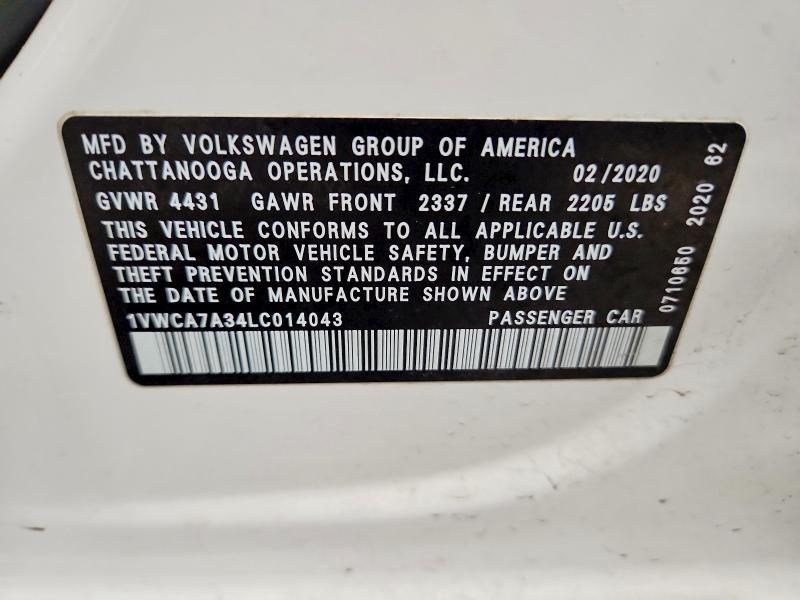 2020 Volkswagen Passat sel