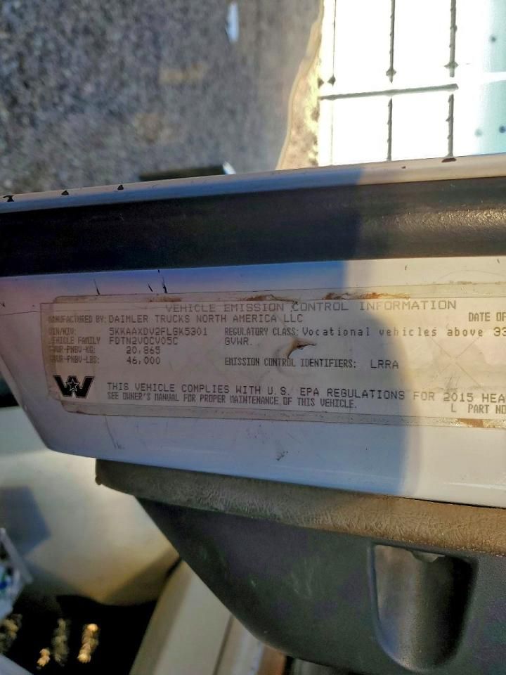 2015 Western Star 2015 Western Star 4700 Refuse Truck