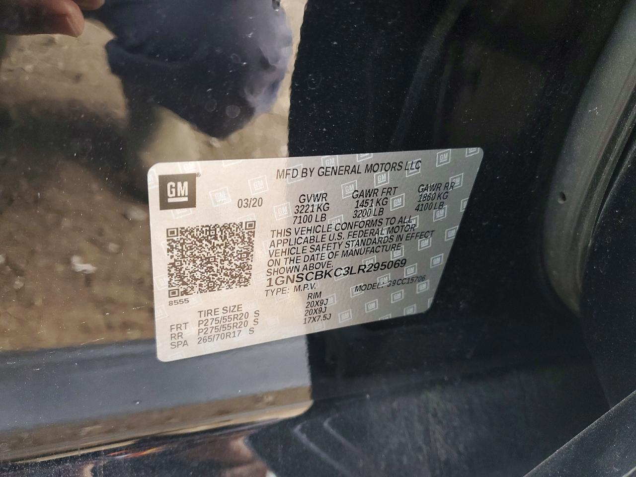 2020 Chevrolet Tahoe C1500 lt