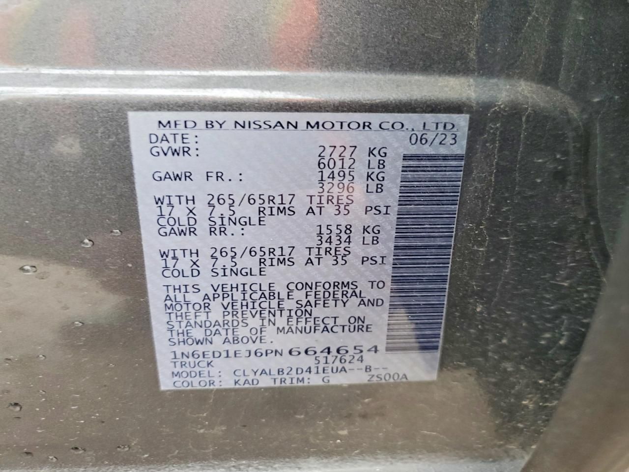 2023 Nissan Frontier s