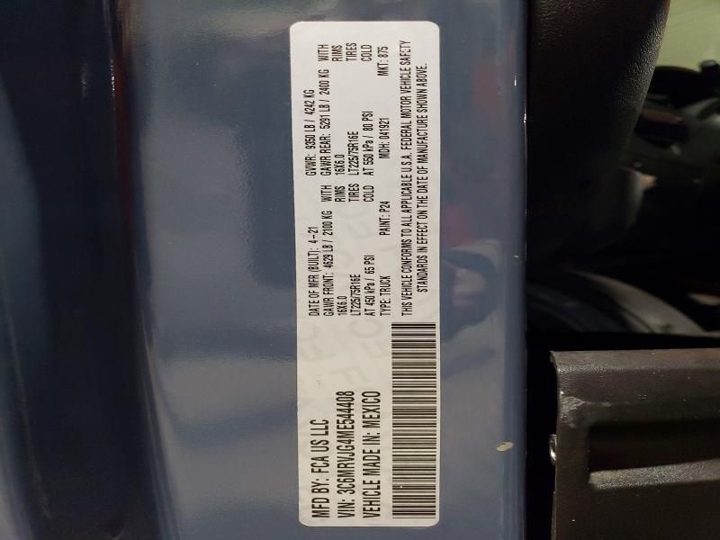 2021 Dodge Ram Promaster 3500 3500 High