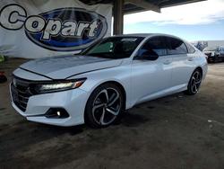 Honda Accord salvage cars for sale: 2021 Honda Accord Sport