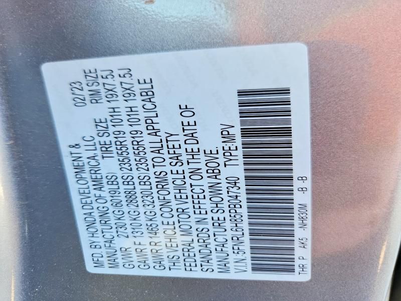 2023 Honda Odyssey Touring