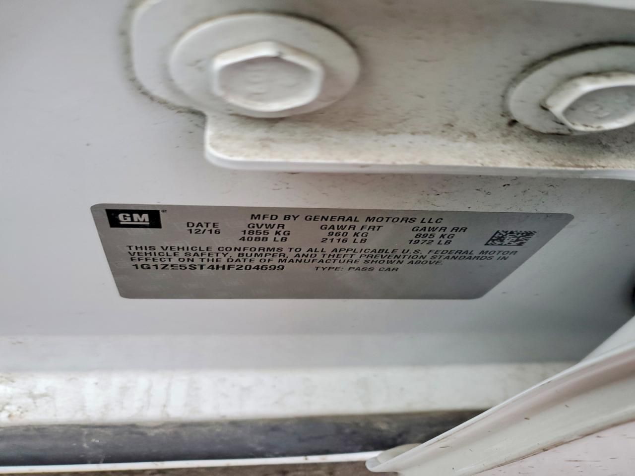 2017 Chevrolet Malibu lt