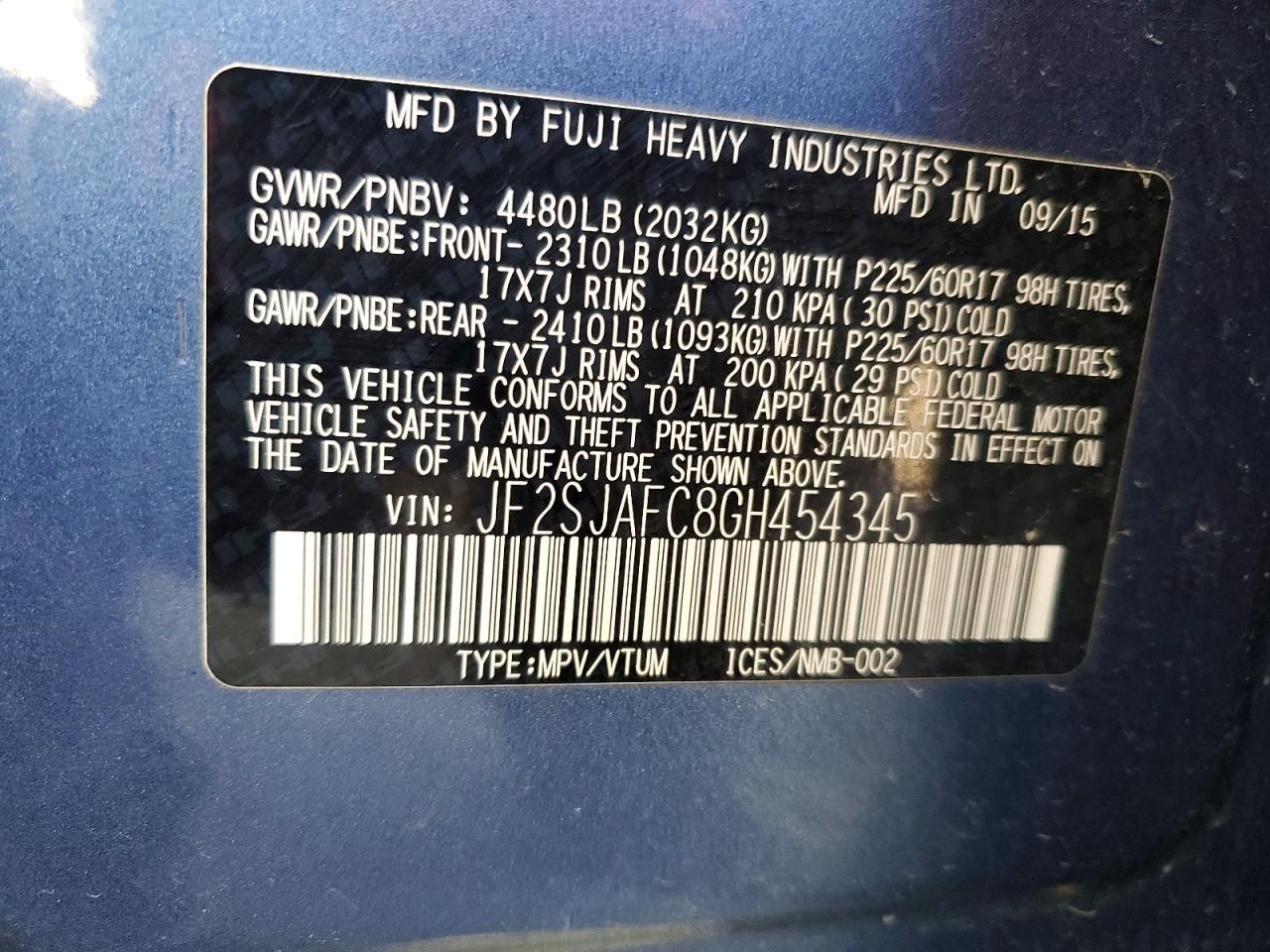 2016 Subaru Forester 2.5i Premium