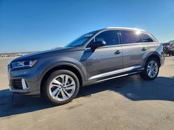 Salvage cars for sale from Copart Grand Prairie, TX: 2022 Audi Q7 Premium