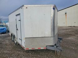 Salvage trucks for sale at Des Moines, IA auction: 2020 Interstate IFC814TA5XLT Enclosed Cargo Trailer