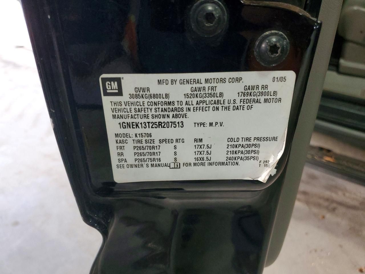 2005 Chevrolet Tahoe K1500