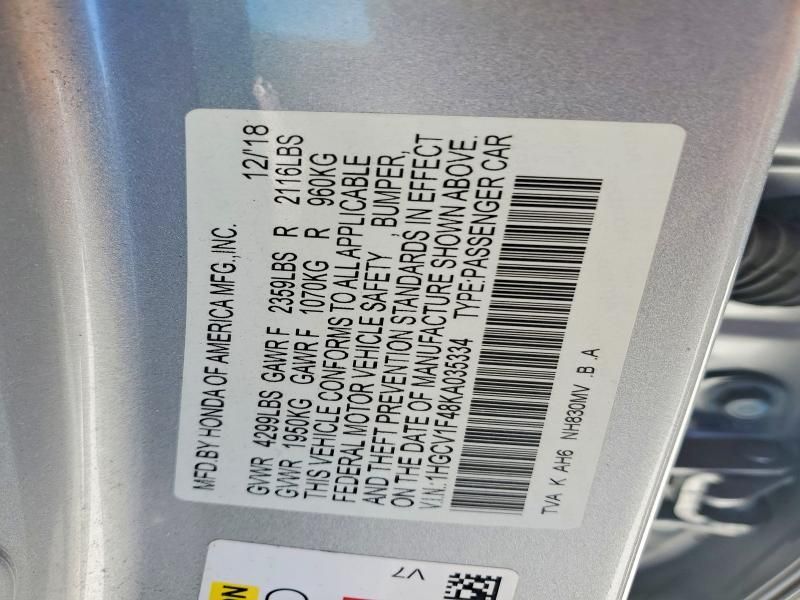 2019 Honda Accord ex