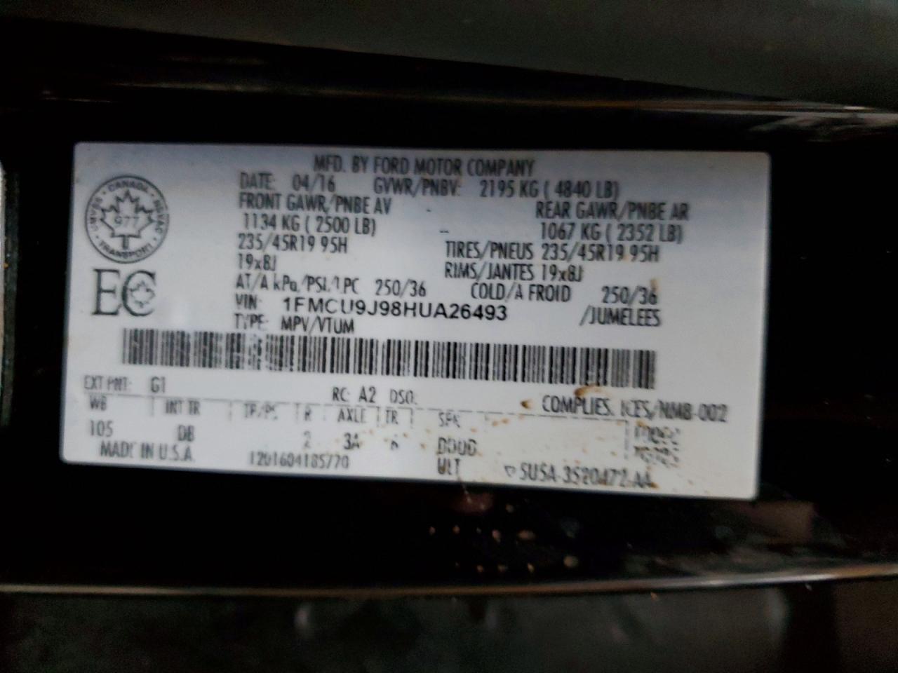 2017 Ford Escape Titanium