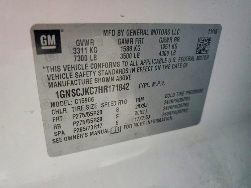 2017 Chevrolet Suburban C1500 Premier