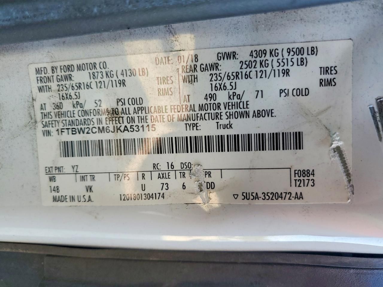 2018 Ford Transit T-350