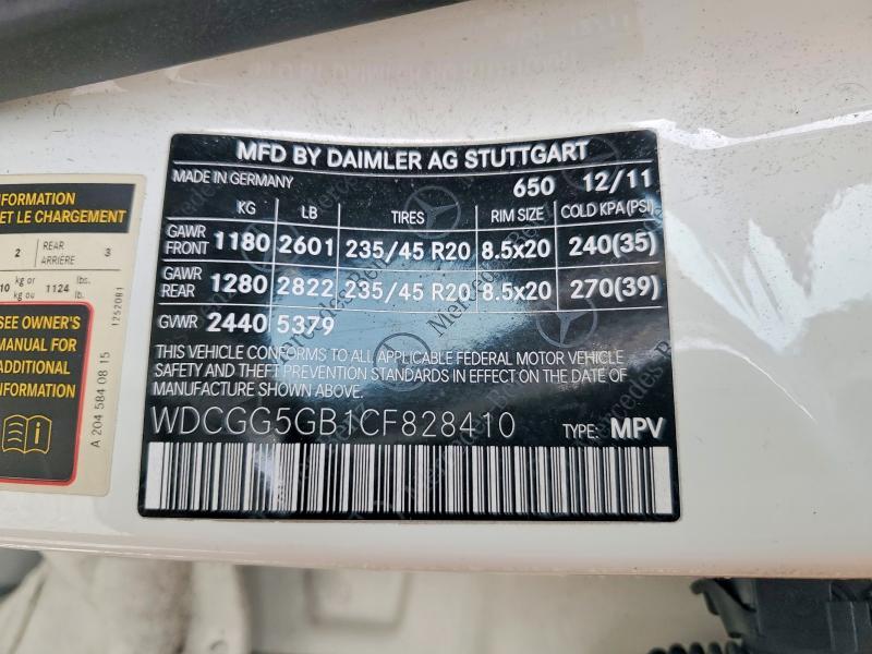 2012 Mercedes-Benz Glk 350