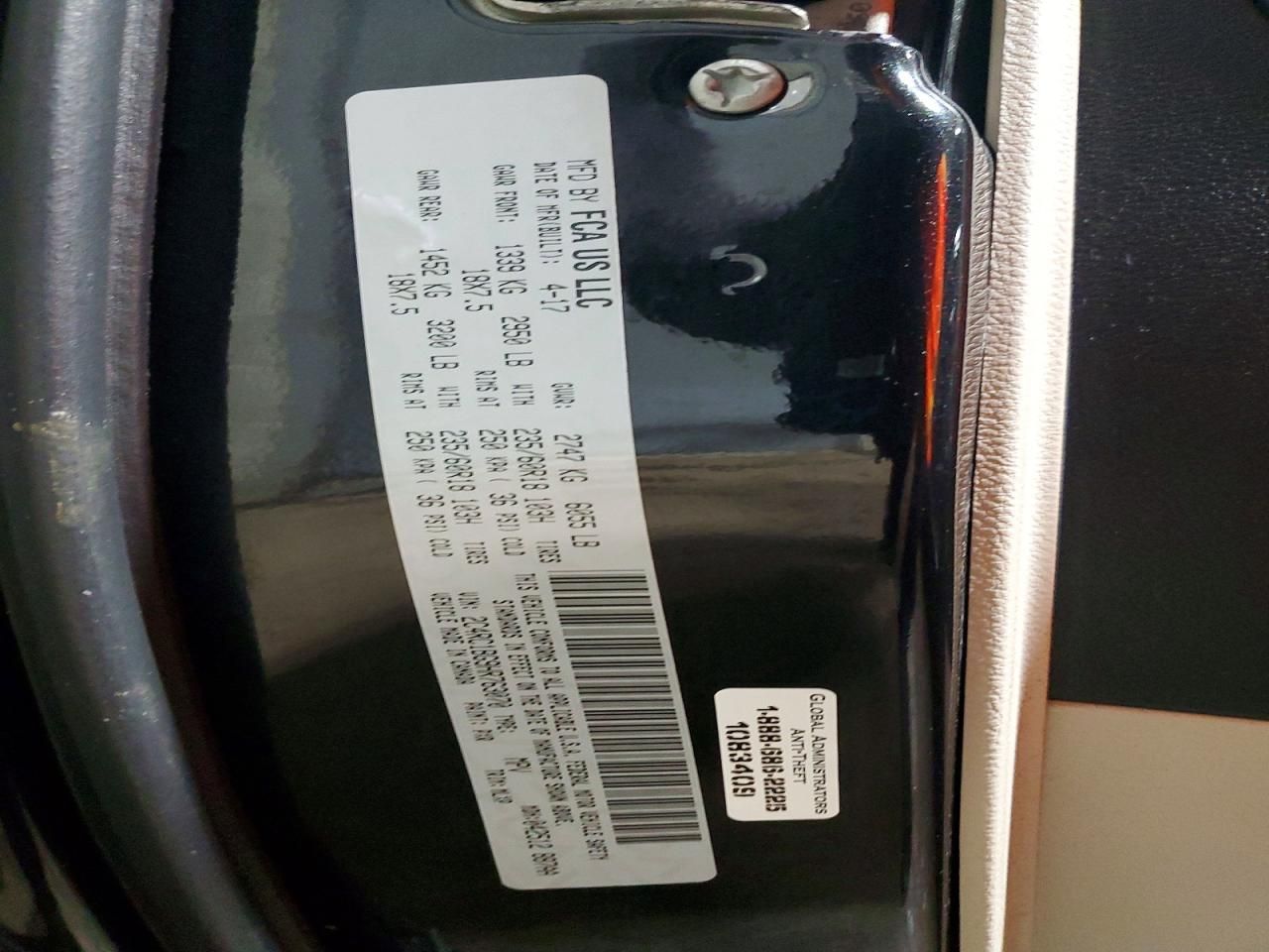 2017 Chrysler Pacifica Touring l