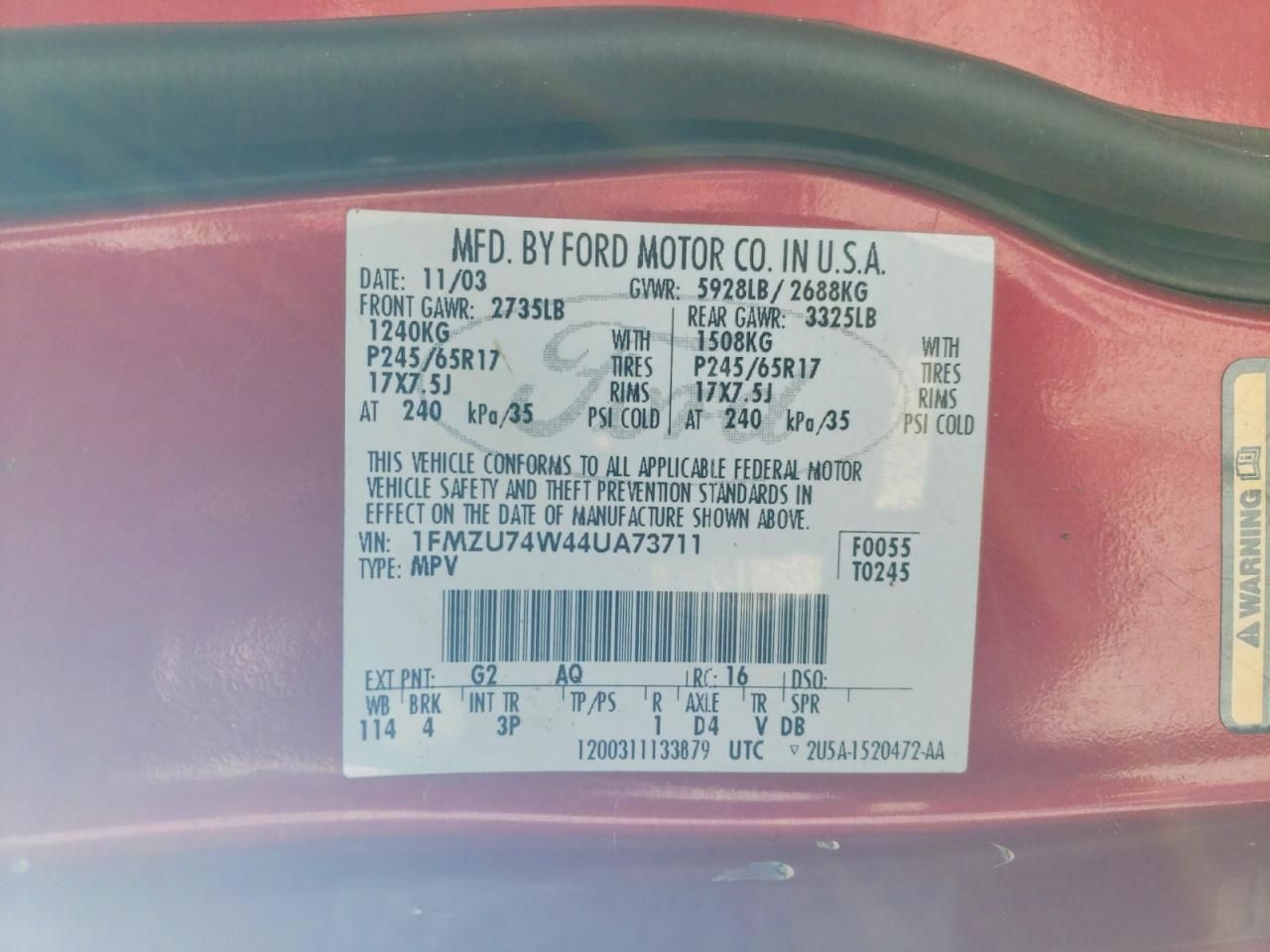 2004 Ford Explorer Eddie Bauer