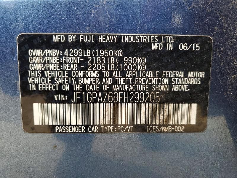 2015 Subaru Impreza Sport Limited