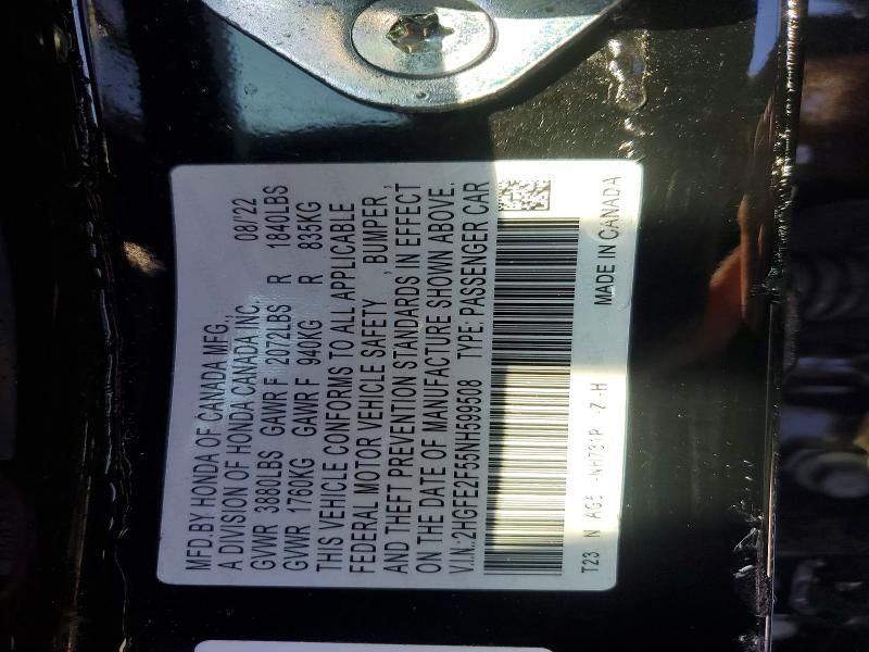 2022 Honda Civic Sport