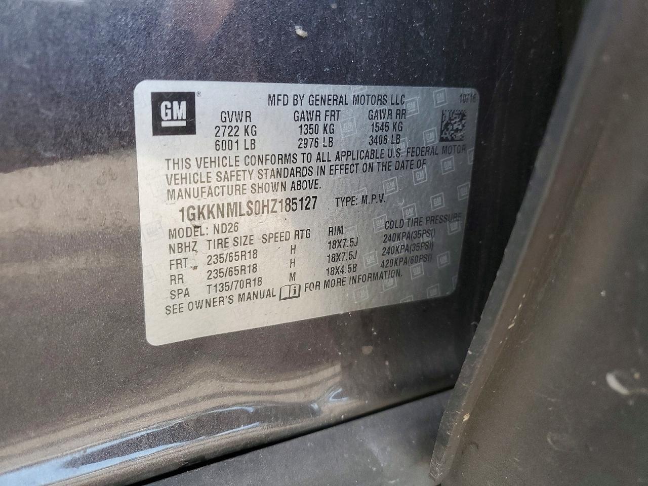 2017 GMC Acadia Slt-1