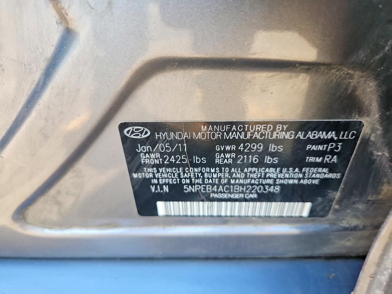 2011 Hyundai Sonata gls