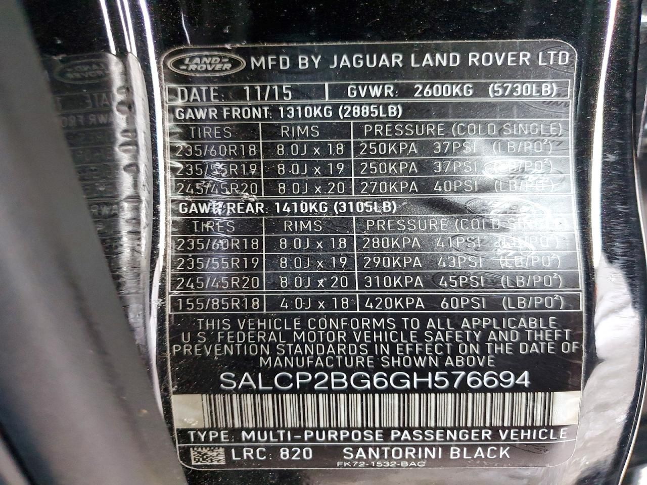 2016 Land Rover Discovery Sport se