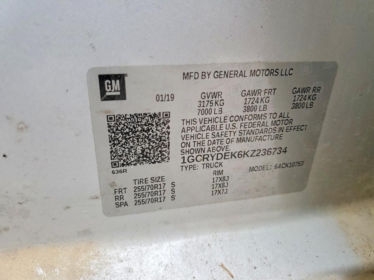 2019 Chevrolet Silverado K1500 lt