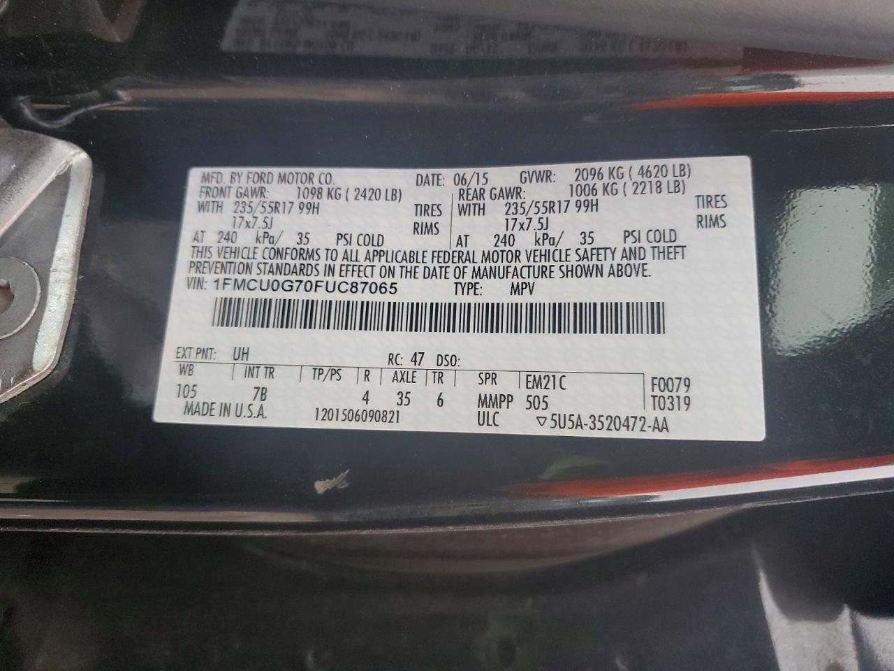2015 Ford Escape se