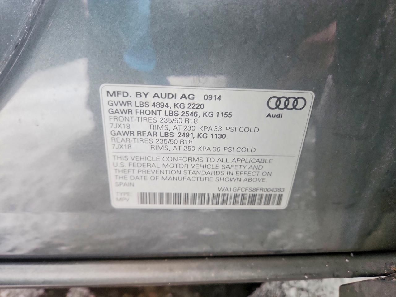 2015 Audi Q3 Prestige