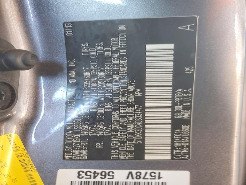 2013 Toyota Sienna xle 8-passenger