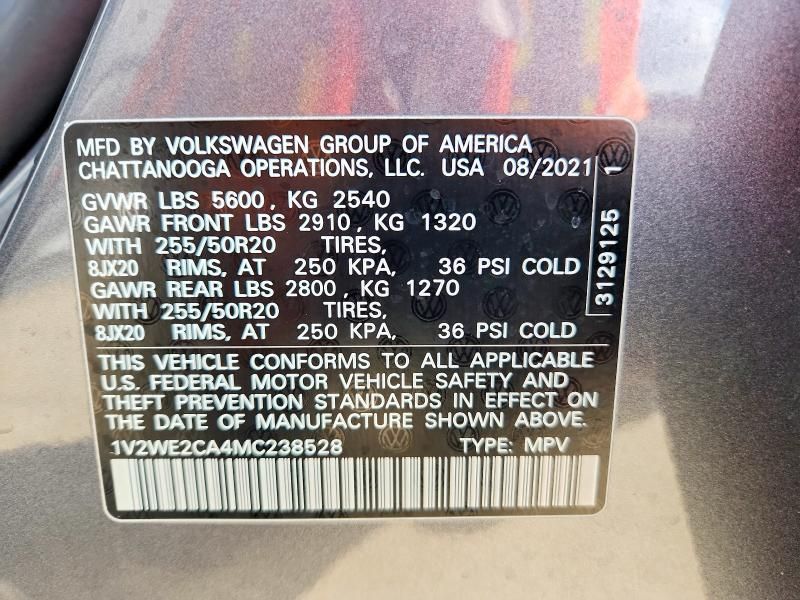 2021 Volkswagen Atlas Cross Sport se