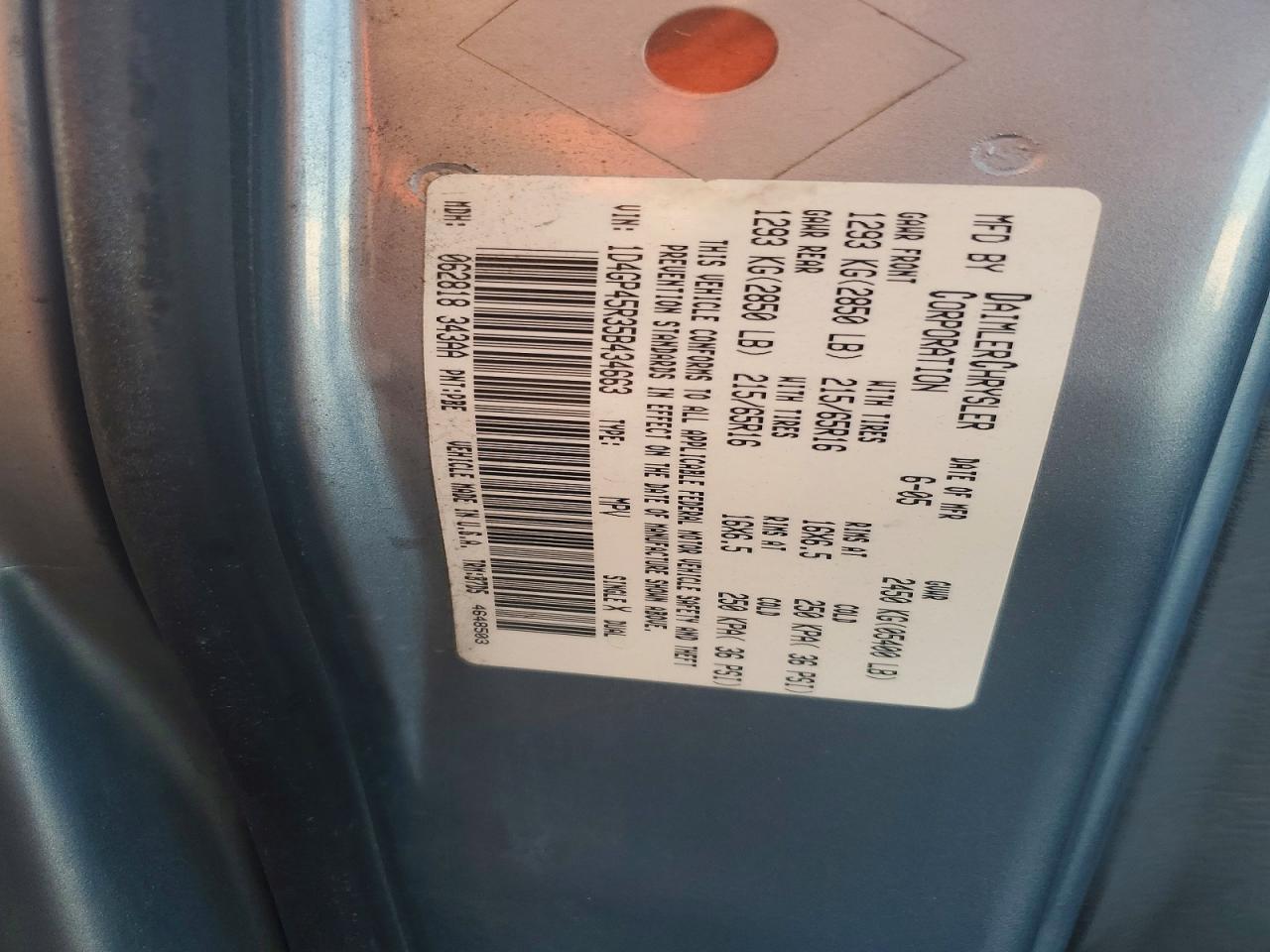 2005 Dodge Caravan sxt