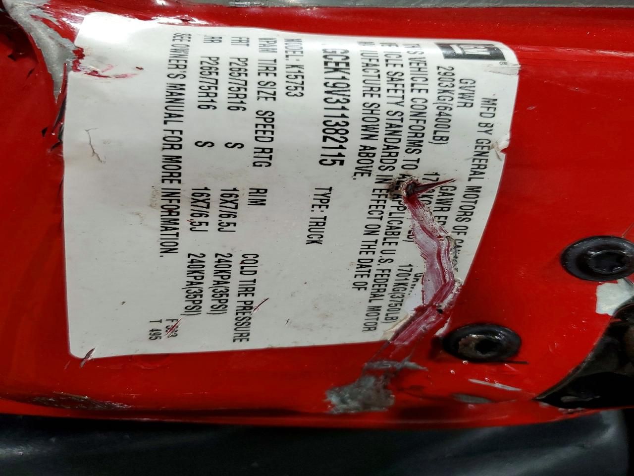 2001 Chevrolet Silverado K1500