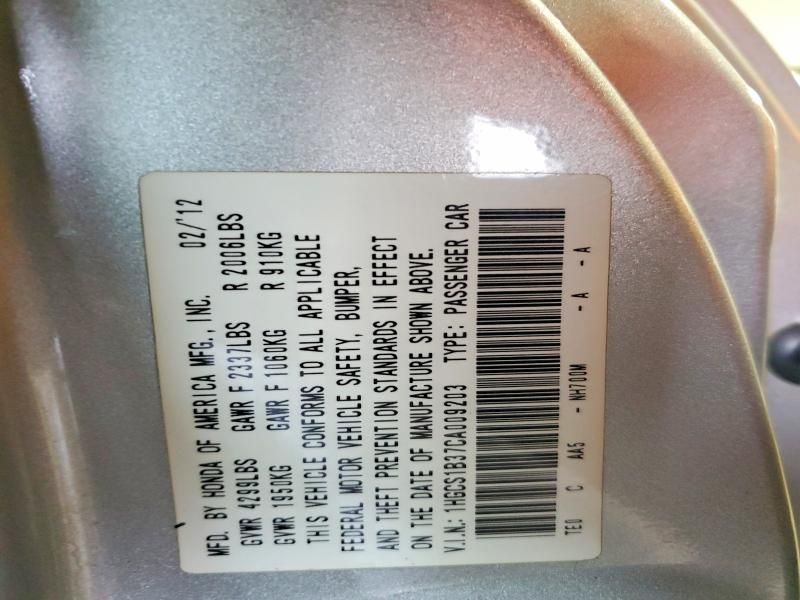 2012 Honda Accord lx