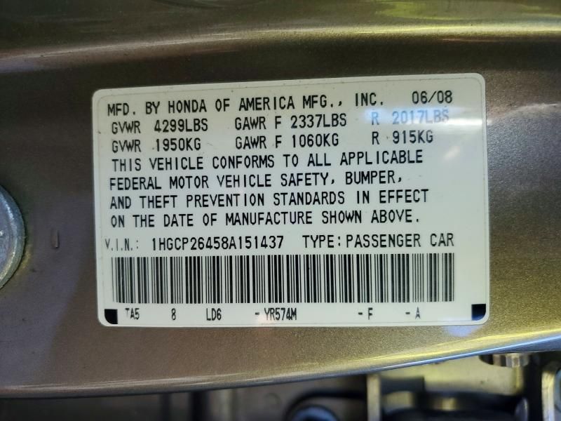 2008 Honda Accord lxp