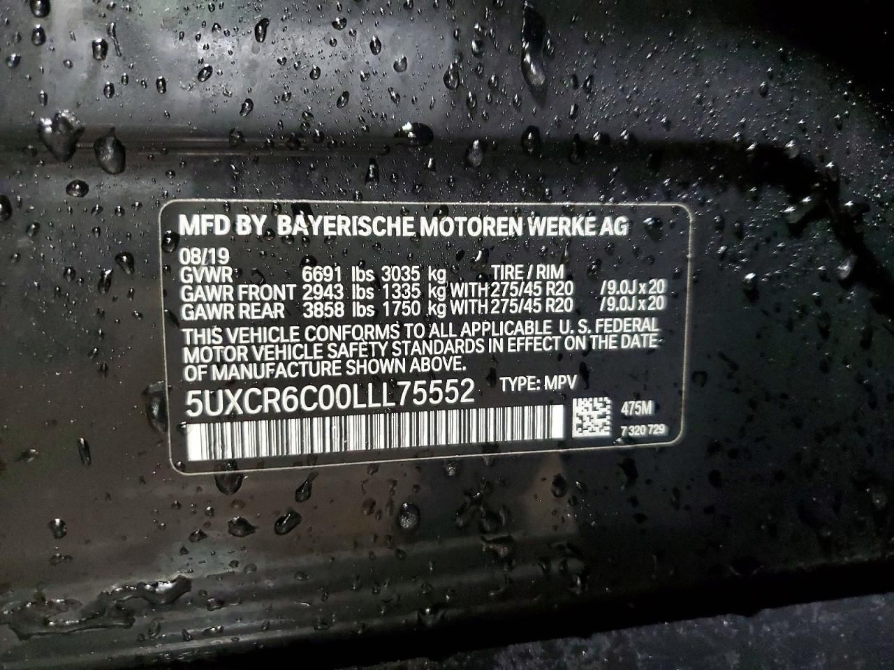 2020 BMW X5 Xdrive40i