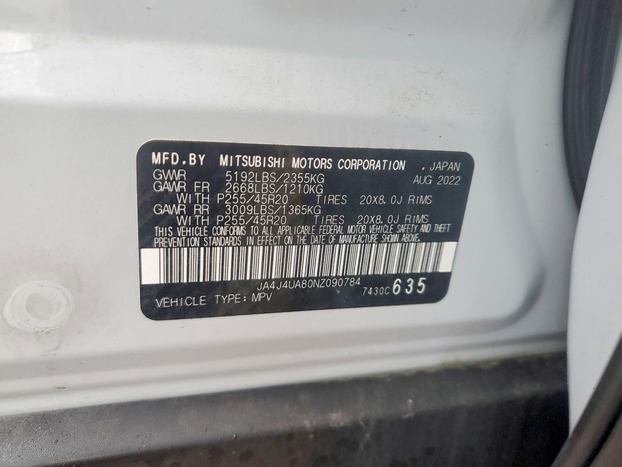 2022 Mitsubishi Outlander se