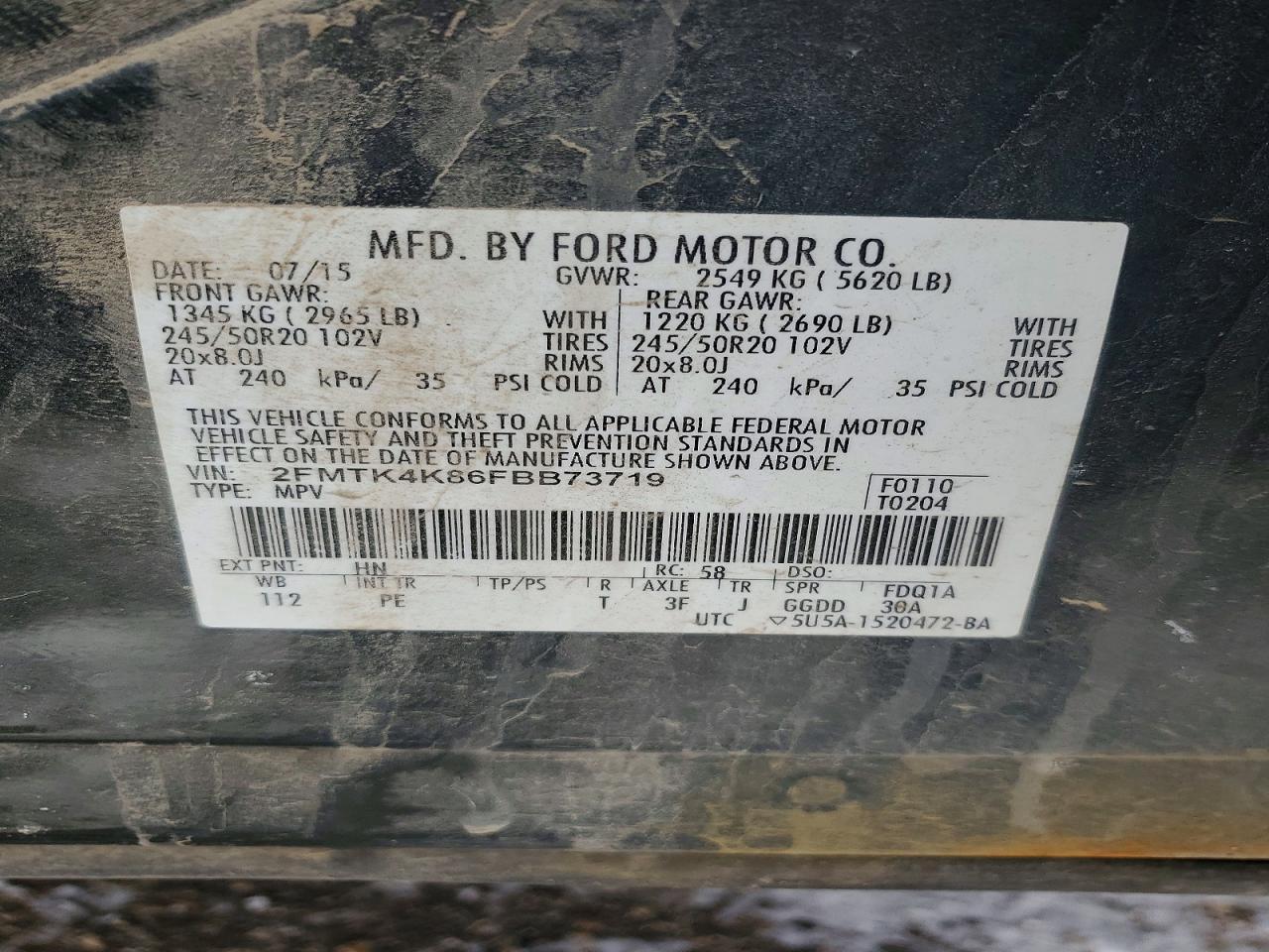 2015 Ford Edge Titanium