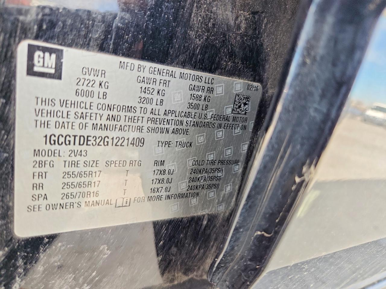 2016 Chevrolet Colorado Z71