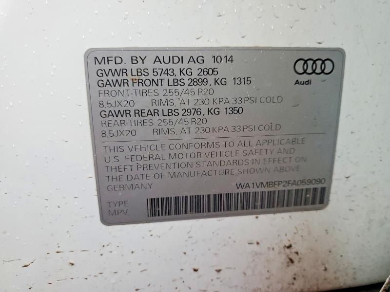 2015 Audi Q5 tdi Prestige