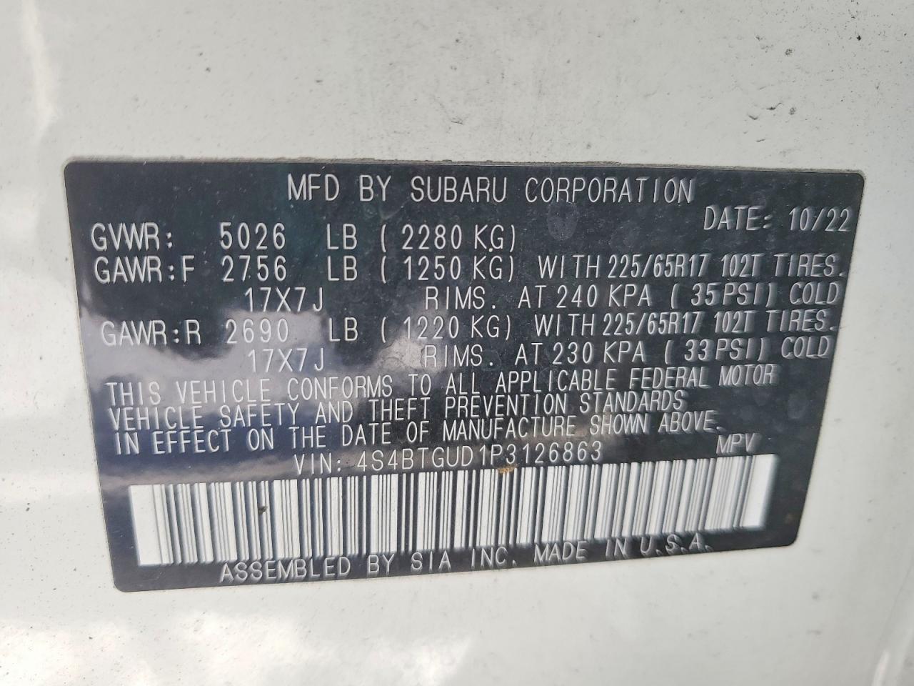 2023 Subaru Outback Wilderness