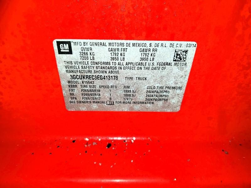 2014 Chevrolet Silverado K1500 lt