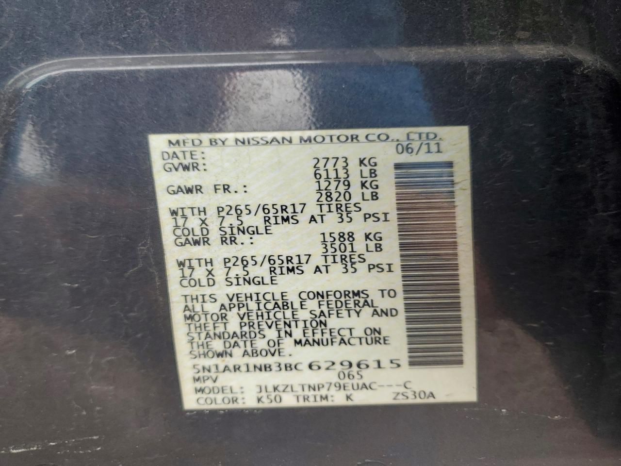 2011 Nissan Pathfinder s