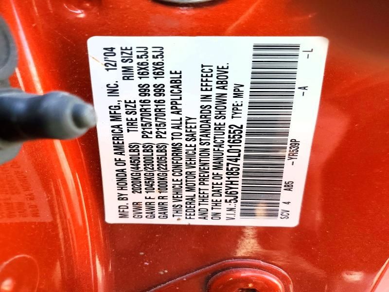 2004 Honda Element ex