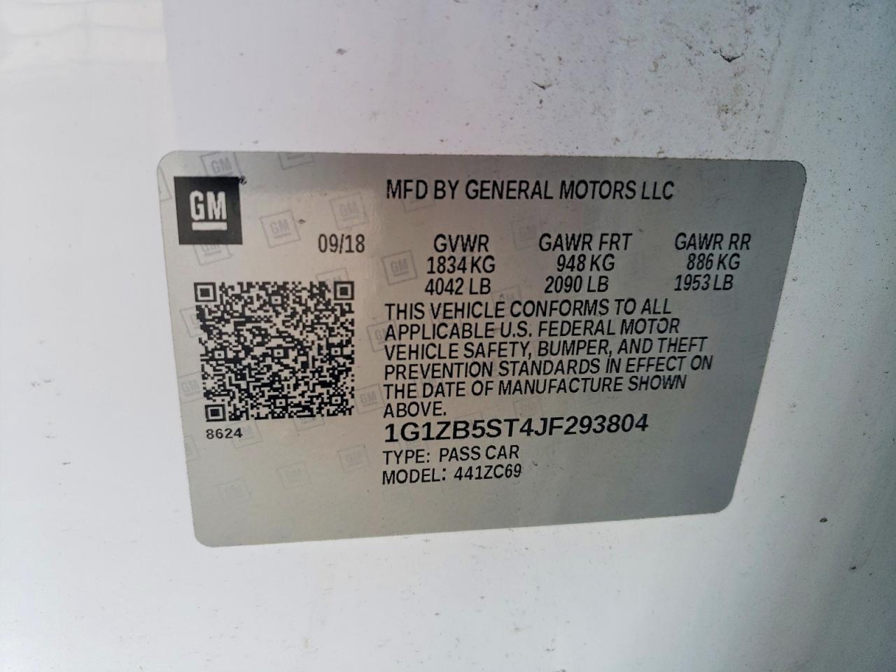 2018 Chevrolet Malibu ls