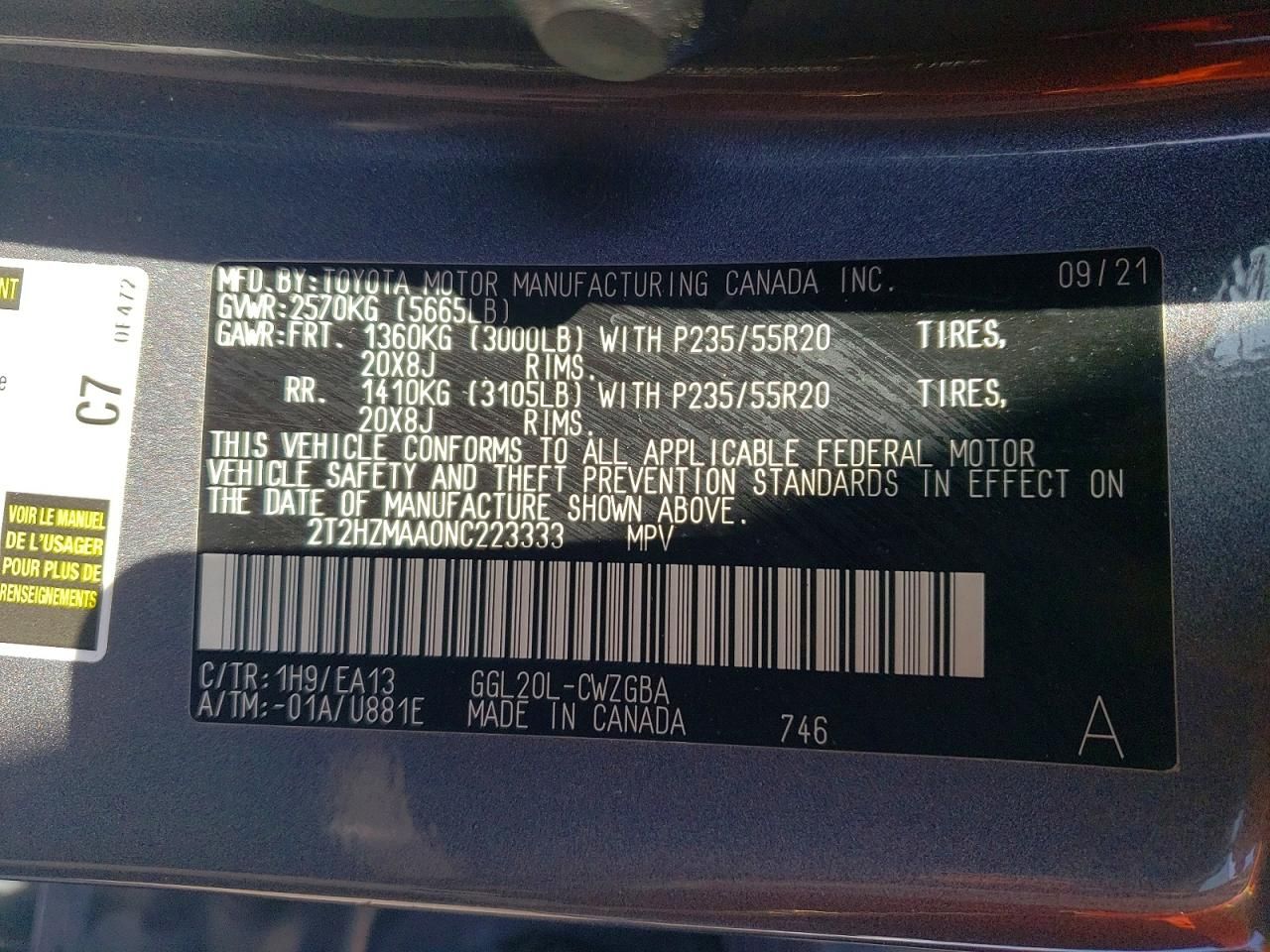 2022 Lexus Rx 350 Base