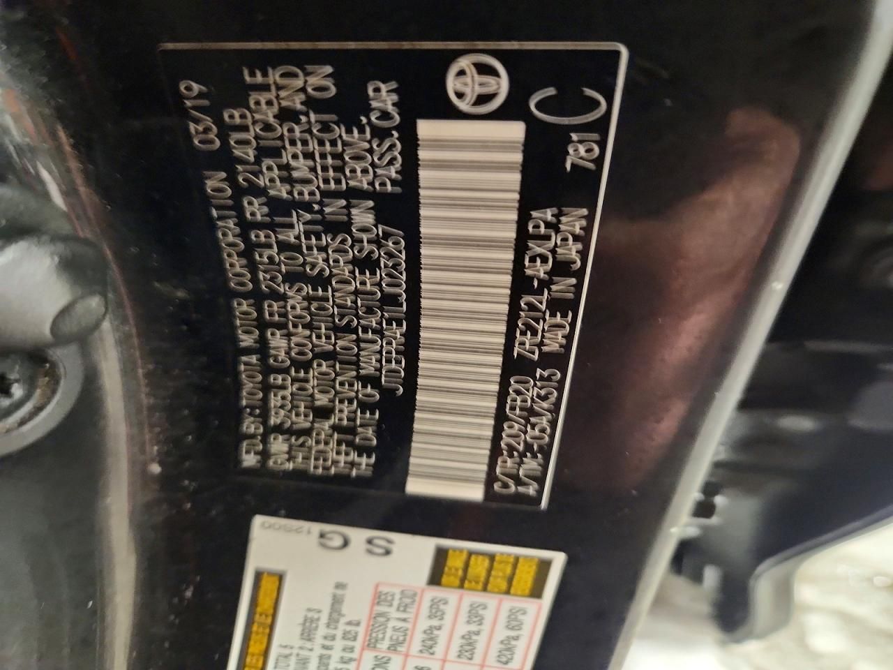 2020 Toyota Corolla le