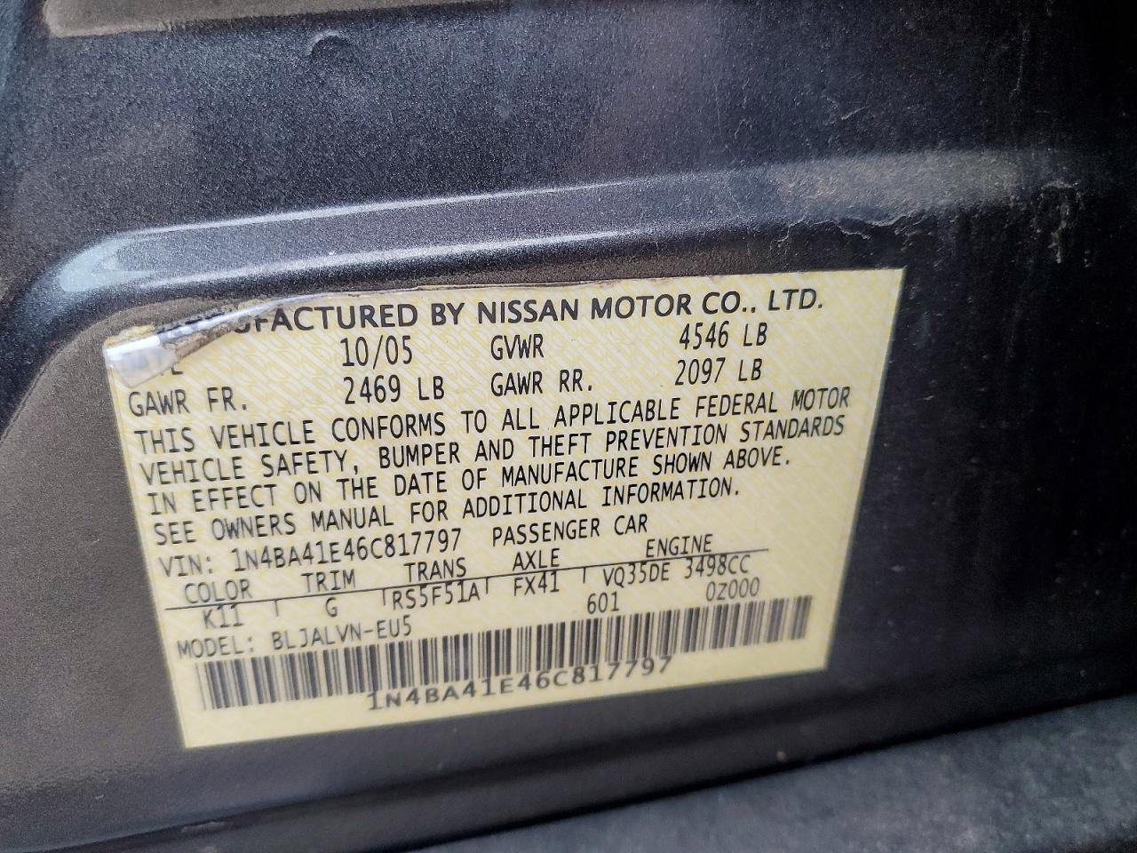 2006 Nissan Maxima se