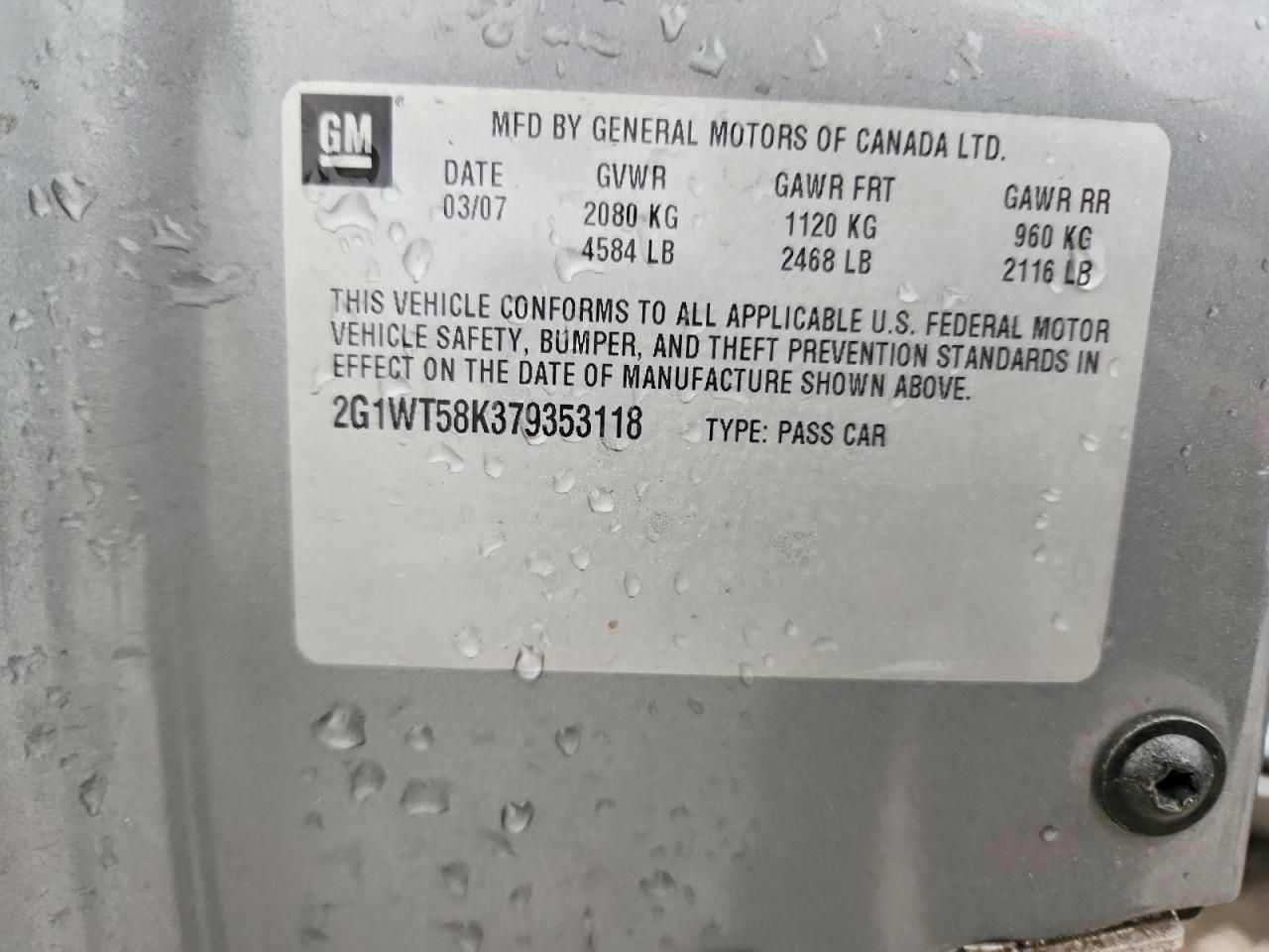 2007 Chevrolet Impala lt