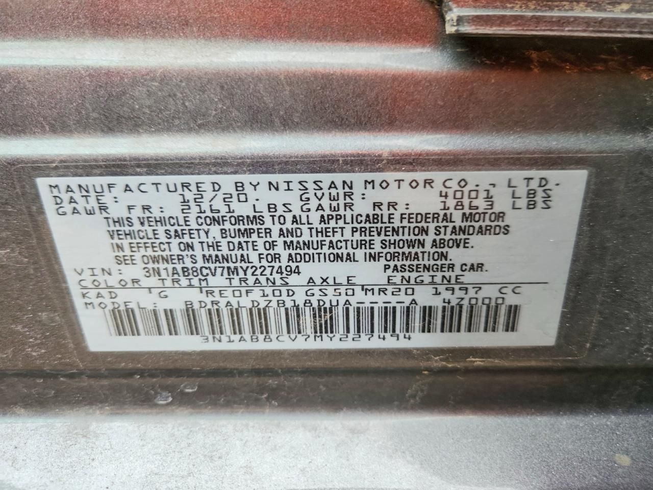 2021 Nissan Sentra sv