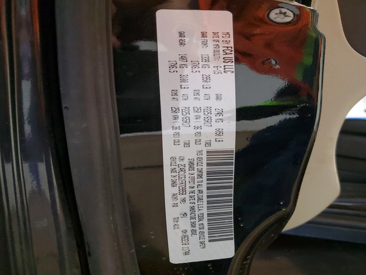 2015 Chrysler Town & Country Touring l