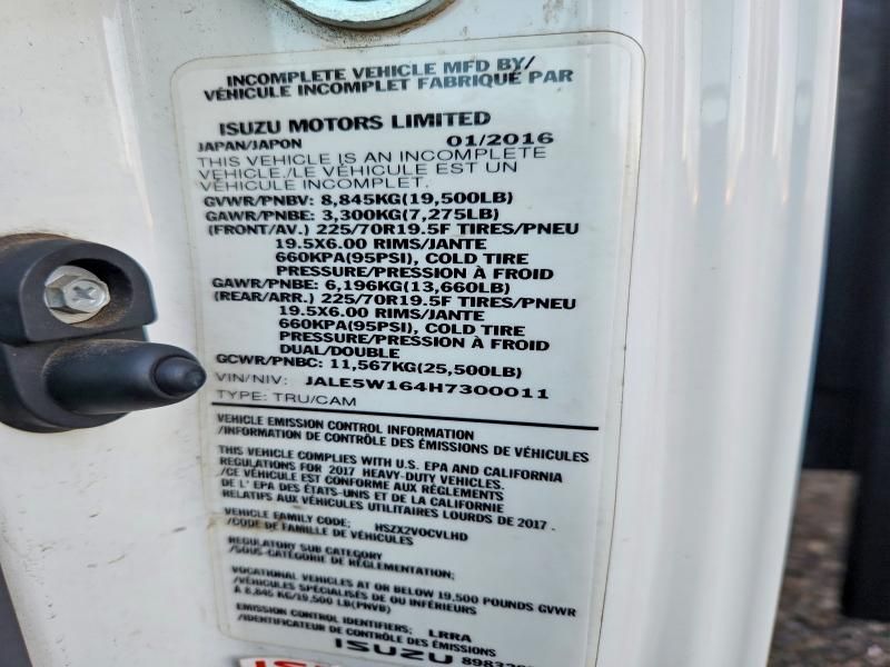 2017 Isuzu NRR Flatbed Truck